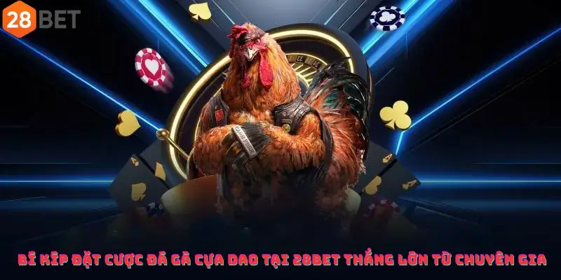 Bí kíp đặt cược đá gà cựa dao tại 28Bet thắng lớn từ chuyên gia