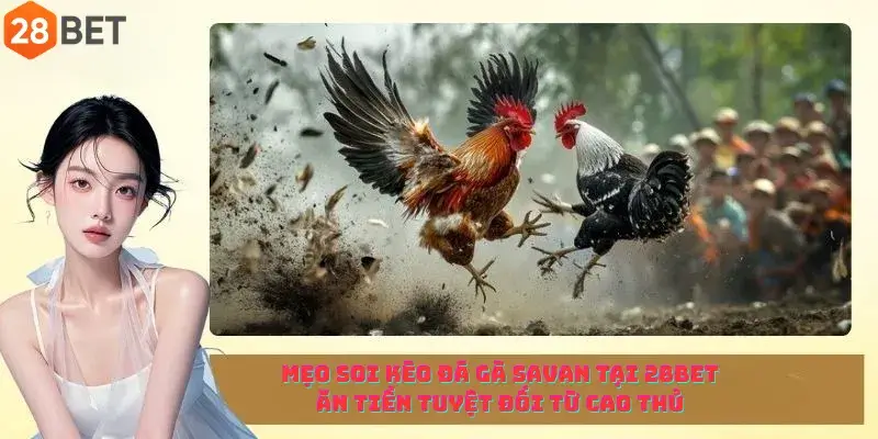 Mẹo soi kèo đá gà Savan tại 28Bet ăn tiền tuyệt đối từ cao thủ